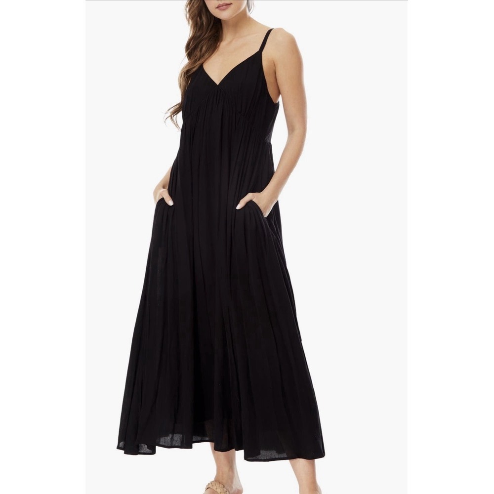 Love By Design Black Maxi Dress with Spaghetti Straps